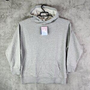 Womens Relaxed Fit Soft Fleece Hooded Sweatshirt JoyLab Gray Size M Medium